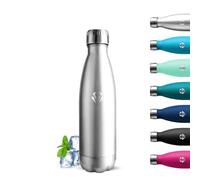 Grsta Gourde Isotherme 500ml, Gourde Inox, 24h Froid & 12h Chaud, sans Bpa, Metal, Facile à Transporter, Bouteille d'eau pour l'École, Bureau, Voyage, Camping, Sport, Yoga