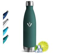 Grsta Gourde Isotherme 750ml, Gourde Inox, 24h Froid et 12h Chaud, Sans BPA Bouteille Isotherme, Anti Fuite Bouteille d'eau en Acier Inoxydable, Réutilisable Gourde Metal pour Cyclisme, Yoga, Bureau