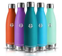 Grsta Gourde Isotherme, Bouteille Isotherme 500ml, Gourde Enfant sans BPA, Gourde INOX Reutilisable, Bouteille d'eau pour Sport, école, Bureau, Gym