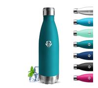 Grsta Gourde Isotherme, Gourde 750ml, Gourde Inox, Sans BPA, Gourde Reutilisable, 24h Froid & 12h Chaud, Gourde Enfant Anti Fuite, Thermos pour l'École, Bureau, Voyage, Camping, Sport, Vert Foncé