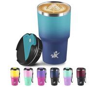 Grsta Mug Isotherme 20oz, Mug Isotherme Cafe, Sans BPA Tasse à Café Acier Inoxydable, Gobelet Thermique avec Couvercle Étanche, Thermique Café pour Boissons Chaudes ou Glacées