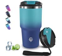 Grsta Mug Isotherme Anti-Fuite, 20oz Tumbler, Gobelet Thermique Transportable, Double Paroi Isolante Acier Inoxydable, Tasse Isotherme pour Boissons Chaudes et Glacé