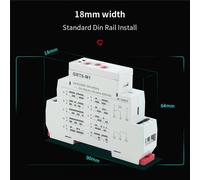 Grt8-M Relais Temporisé Multifonction 16a On Off Relais Temporisé Réglable Avec 10 Choix De Fonctions, Grt8-M2 Ac230v