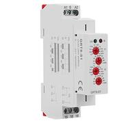 GRT8 - S1 Mini Asymmetric Cycle Timer Relay, Repeat Cycle Time Relay, 0.1s to 100 Days Delay ON/OFF Timer with LED Indicators, DIN Rail Mountable for AC 230V Lighting and Heating C