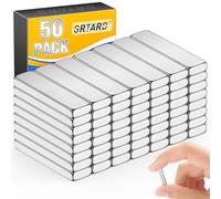 Grtard Aimants en néodyme super puissants - Aimants en terre rare - Petits aimants rectangulaires pour bricolage, cuisine, bureau, tableau blanc et bricolage (50, 20 x 5 x 2 mm)