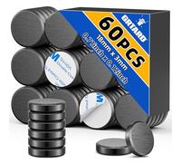 Grtard Lot de 60 petits aimants en céramique avec dos adhésif - 18 x 3 mm - Aimants ronds et puissants pour travaux manuels, loisirs créatifs, projets scientifiques