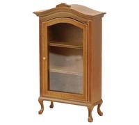 Grtheenumb Bibliothèque de Maison de poupée, présentoir en Bois, Meubles Maison poupée réalistes, Meubles à l'échelle 1/12, bibliothèque à 3 étagères pour Accessoires Salle Manger DIY, Marron, échell