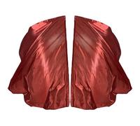 Grtheenumb Drapeaux de culte pour église de Danse, Drapeaux Danse louange, Paquet 2 cultes pour église avec bâtons télescopiques - Tissu Fluide léger pour, Rouge, 6, 23 x 4, 59 Pieds