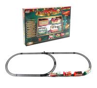 Grtheenumb Ensemble de Train | Ensemble de Train Noël électrique réaliste, Piste d'épissure Bricolage, Jouets fête alimentés par Batterie du père noël pour Enfants, garçons et Filles