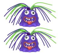Grtheenumb Jouets Monstre, Jouet Monstre Hurlant 2 Pièces Tirant Les Cheveux Soulagement du Stress 6 Sons Jouets De Cri pour Adultes Enfants Dessin Animé Mignon Jouet De Cri Drôle
