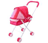 Grtheenumb Landau de poupée, Poussette de poupée, Landau Pliable réaliste avec Poussette capacité avec Roues sans Bruit, Jouet pour Enfants, Style 2