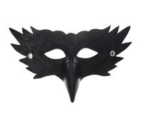 Grtheenumb Masque d'aigle texturé exquis, demi-visage en PU, masque d'halloween, Costume 'oiseau réaliste pour la mascarade du jour du Mardi Gras, fête de Cosplay |.Demi-visage