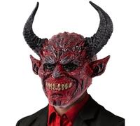Grtheenumb Masque de démon|Visage Complet réaliste du Diable, 13x15 Pouces