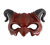 Grtheenumb Masque du Diable, Halloween Demon Mask Half Face Face Scary Ghost Monster Cosplay Costume pour Le Maquillage de fête d'halloween pour Les Vacances