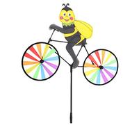 Grtheenumb Moulin à Vent Abeille 3D | Moulin à Vent de Jardin, Abeille sur vélo, Mignons moulins 3D, piquets, Ornements, Jouets d'extérieur pour Enfants