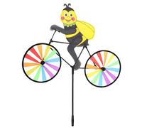 Grtheenumb Moulin à Vent Abeille en Forme d'animal | Moulin à Vent de Jardin, Abeille sur vélo, Mignons moulins 3D, piquets, Ornements, Jouets d'extérieur pour Enfants