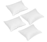Grtheenumb Oreiller de Maison de poupée 4 pièces, Oreiller poupée Blanc, Tissu 1 Accessoires Maison à l'échelle 12, Miniatures 2, 17x1, 77 Pouces, Cadeaux pour Les passionnés |.Accessoires