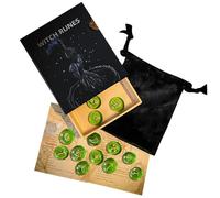 Grtheenumb Pierres runiques, Ensemble de Runes 13 pièces Pierres runiques avec Guide et Pochette en Velours Fournitures de Sorcellerie Outils Divination pour débutants et utilisateurs expérimentés