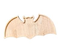 Grtheenumb Plateau de service Halloween, plaque d'allume à charcuterie Halloween Bat à chauve-souris Plateau de service effrayant assiettes fruits en bois