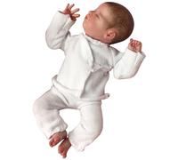 Grtheenumb Poupée bébé en Silicone 9, 8 Pouces Soft Realist Baby Doll avec des Cheveux et des vêtements dessinés à la Main Qui Ont l'air réel pour Les Cadeaux de Filles réalistes