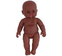 Grtheenumb Poupée de bébé Nouveau-né, poupée de bébé 12 Pouces, Simulation réaliste, sûre, Mignonne, en Plastique Souple, Cadeaux d'éducation précoce pour Filles, garçons, Afrique