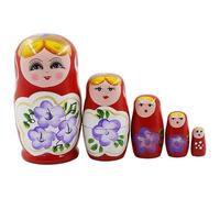 Grtheenumb Poupées gigognes Russes, poupées gigognes, Matryoshka Russe en Bois à 5 Couches pour Enfants, décoration et Cadeau d'art Populaire Traditionnel