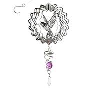 Grtheenumb Queue de vis à Bille|Moulins à Vent Moulins Vent en métal extérieurs Cours et Jardins Queue de vis Bille 3D en Acier Inoxydable Spinners Décorations intérieures Décorations Artisanales