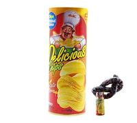 Grtheenumb Serpent de croustilles, Jouets délicats, Le Serpent de croustilles Peut Sauter Une Blague, Un Jouet d'halloween (Couleur aléatoire)