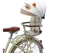 Grtheenumb Siège de vélo pour Tout-Petit | Siège de vélo pour Tout-Petit, Enfant arrière sûr et Confortable avec Inclinaison réglable, Conception Pliable pour Un Rangement Facile, Beige