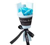 Grtheenumb Soap Flower Bouquet Soap Rose Cadeau d'artisanat parfumé Artificiel pour la Saint-Valentin Mariage Anniversaire Bath Bouier Boule de Bain, Bouquet de Savon