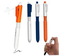 Grtheenumb Stylo Qui pulvérise de l'eau, 4 stylos Pistolet à Eau, Jouets de Farce en Forme Pistolet 2 en 1, Stylo à Bille rétractable avec Fonction pulvérisation pour l'école et Le Bureau
