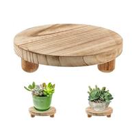 Grtheenumb Support d'affichage de tabourets en Bois, Support de piédestal à Montagne de Plante à 8 Ronds pour Affichage Support de Plante décorative de poêle décorative