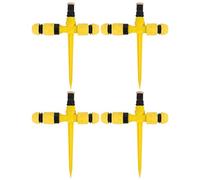 Grtheenumb Système d'arrosage |||||4 Ensembles d'arroseurs 'Eau rotatifs à 360 °, système de Couverture Automatique de Surface pour Jardin, arroseurs réglables pour Cour, Jardin, pelouse, extérieur