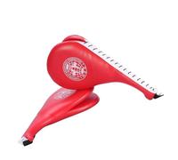 Grtheenumb Taekwondo Double Kick Pad|Kick Target Pad Taekwondo Double PU Kicking Targets Palettes d'entraînement pour Kickboxing Karaté Entraînement Rouge 2PCS