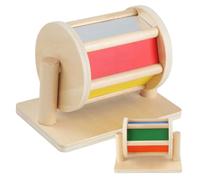 Grtheenumb Tambour Rotatif | Jouet pour bébé de 0 à 3 Ans, Jouet pour bébé Arc-en-Ciel sûr, fileur en Bois léger avec Miroir Transparent 8, 2 x 5, 1 x 6, 1 Pouces