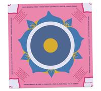 Grtheenumb Tapis de Bureau de Jeu, Tapis Mahjong avec règles 31, 5 x 31, 5 Pouces, Confortable, antidérapant, Absorbant, Table Mahjong, Design Floral esthétique pour Les Femmes et la Famille