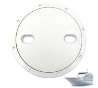 Grtheenumb Trappes de Bateau, plaques de Pont pour Bateaux, Trappe d'accès Marin en ABS antidérapant 10.39 Pouces, Trappe Bateau Ronde résistante aux intempéries pour Pont, Camping-Car
