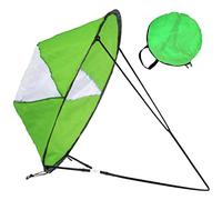 Grtheenumb Voile de Planche à pagaie, Voile de Kayak Pliable en PVC à dégagement Rapide, fenêtre Transparente sous Le Vent, Accessoires Portables pour Bateaux gonflables, Kayaks, canoës, Vert