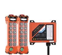 grtowsnu H112 Télécommande de Grue Sans Fil 12V 24V (12-65V) 12 Canaux | Radiocommande 150m Industrielle pour Pont Roulant et Palan Électrique Bornes COM indépendantes, câblage simple 2 Émetteurs