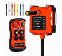 grtowsnu Q200 Télécommande Sans Fil 12-24V 2 Canaux pour Treuil Grue Benne