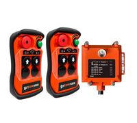 grtowsnu Q200 Télécommande Sans Fil 12-24V 2 Canaux pour Treuil Grue Benne | Radiocommande Industrielle pour Pont Roulant et Palan Électrique Système Radio 2 Emetteurs Récepteur Facile à Utiliser