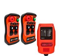 grtowsnu Q200 Télécommande Sans Fil 28-465V 2 Canaux pour Treuil Grue Benne | Radiocommande Industrielle pour Pont Roulant et Palan Électrique Système Radio 2 Emetteurs Récepteur Facile à Utiliser