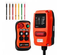 grtowsnu Q200 Télécommande Sans Fil 28-465V 2 Canaux pour Treuil Grue Benne | Radiocommande Industrielle pour Pont Roulant et Palan Électrique Système Radio Emetteur Récepteur Facile à Utiliser