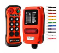 grtowsnu Q600 Ultra Télécommande de Grue sans Fil 28-465V 6 Canaux Boutons | Radiocommande Industrielle pour Pont Roulant et Palan Électrique Système Radio Emetteur Récepteur Facile à Utiliser