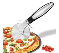 Grtsa Roulette Pizza, Coupe Pizza en inox, Couteau Pizza avec Couvercle de Protection, Coupe Pizza Roulette, Facile à couper et à nettoyer, Roulette à Pizza pour Coupe de Pizzas, Tarte, Gaufres