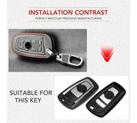 GRTYSVB - Étui en Cuir pour clé de Voiture, pour BMW F30 F20 F11 F10 E87 G20 E46 f31 F34 G30 X3 F25 520 525 M3 M4 Series 1 3 5 Coque Porte-clés télécommande