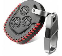 GRTYSVB - Étui en Cuir pour clé de Voiture, pour Ford Focus mk2 Fiesta MK7 Mk5 Mk6 Fusion Mondeo Mk3 Transit StreetKa Coque Porte-clés télécommande