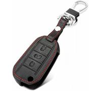 GRTYSVB - Étui en Cuir pour clé de Voiture, pour Peugeot 208 508 2008 pour Citroen C4L Cactus C5 C3 C6 C8 Picasso Xsara Coque Porte-clés télécommande