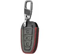 GRTYSVB - Étui en Cuir pour clé de Voiture, pour Peugeot 308 508 2008 3008 4008 5008 pour Citroen C3 C4 C4L C5 C6 Picasso Xsara Cactus Coque Porte-clés télécommande