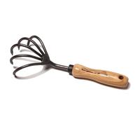 Grubber forgé - avec 5 Dents et manche en bois de frêne avec 14 cm Longueur - krump bois jardin Appareil